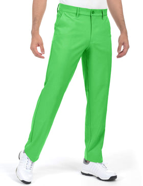 Bakery men's golf pants back view highlighting relaxed straight fit and seat room.