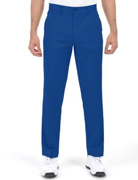 Bakery men's golf pants front view showing 4-way stretch for swing mobility