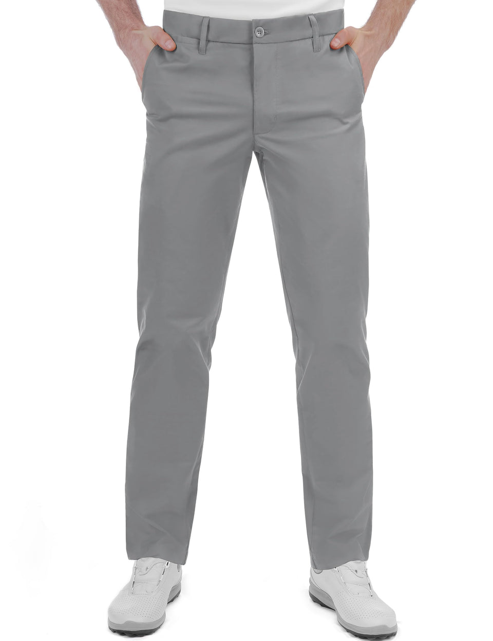 Bakery men's golf pants with stretch waist for full range of motion on the course.