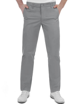 Bakery men's golf pants showing stretch waistband for mobility