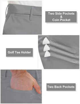 Bakery men's golf pants with UPF50+ sun protection for sunny days