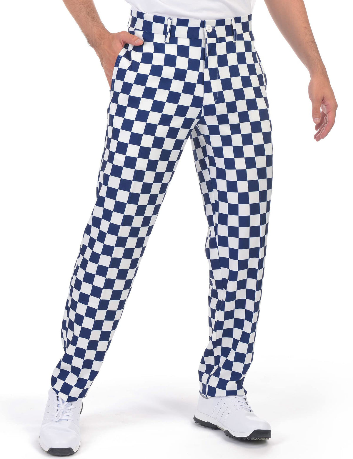 Bakery stretch golf pants—side pocket detail, offering freedom of movement.