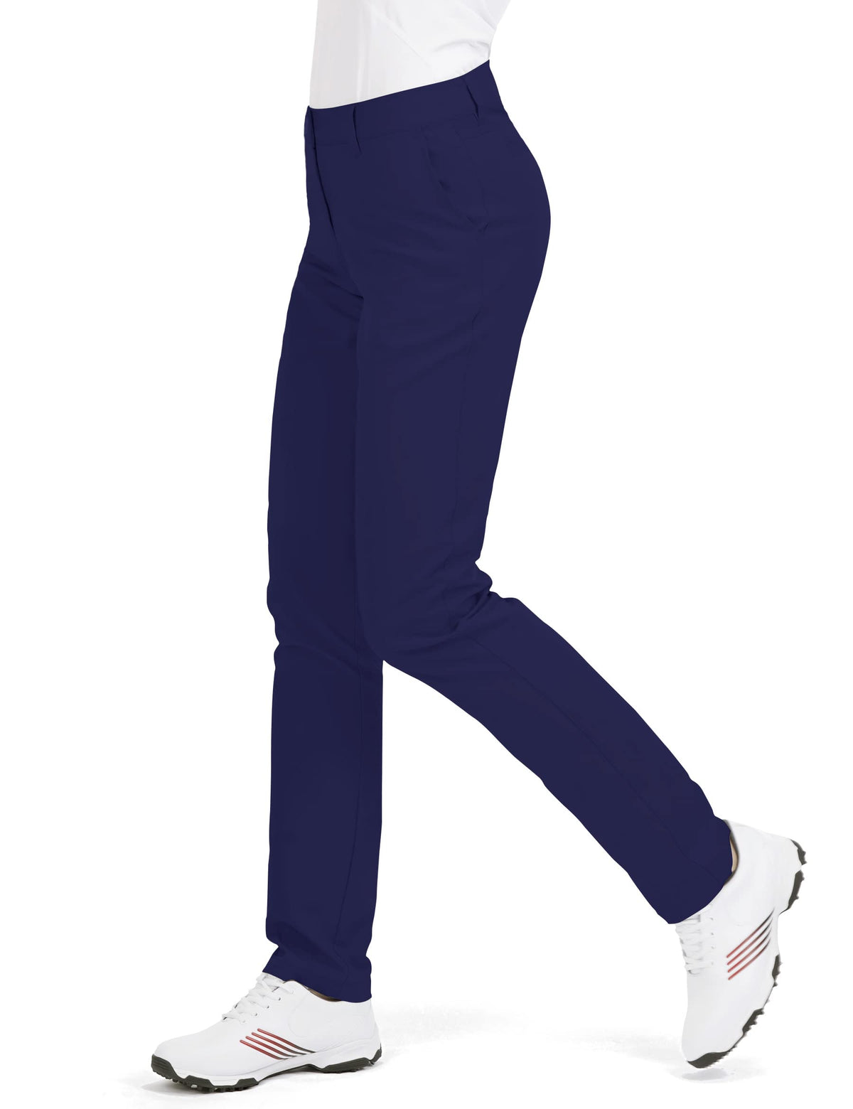 Bakery women's golf pants showing lightweight breathable fabric for cooling performance.