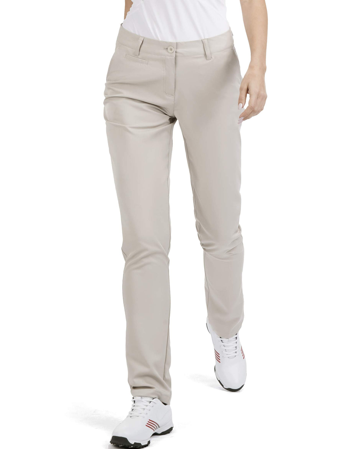 Bakery women's golf pants beige straight fit for all-day comfort