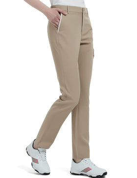 Bakery women's golf pants side pockets layout for tees and balls.