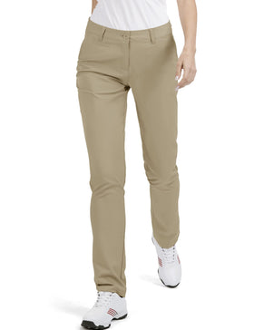 Bakery women's golf pants stretch-straight-leg fabric texture, highlighting lightweight, breathable comfort