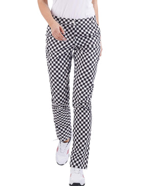 Bakery women's golf pants stretch-straight-leg show flexible motion for swings and daily wear
