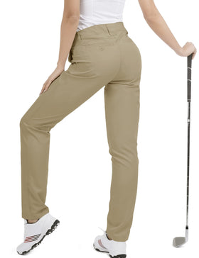 Bakery women's golf pants waistband closure highlights adjustable, comfortable fit
