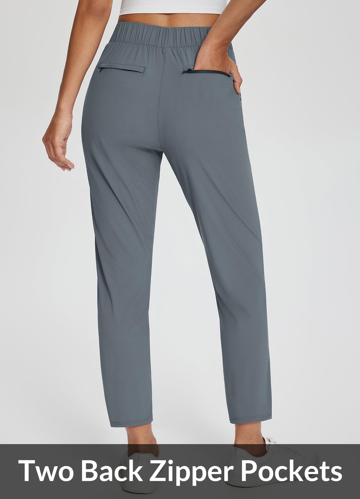 Baleaf dark grey travel-ready pants suit office days and weekend trips.