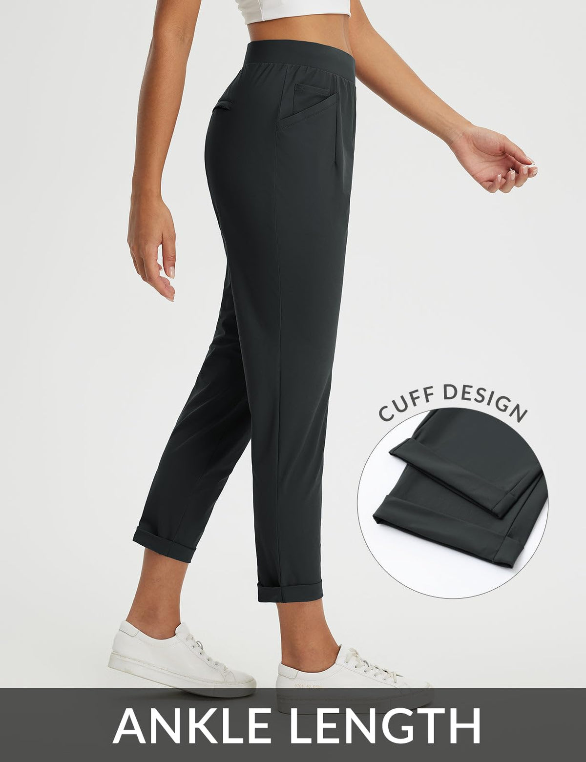 Baleaf formal business casual pants paired with heels for polished looks.