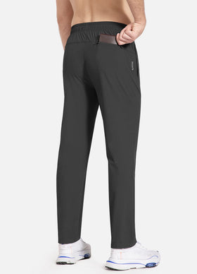 Back flap pocket on Baleaf running pants for secure storage while active