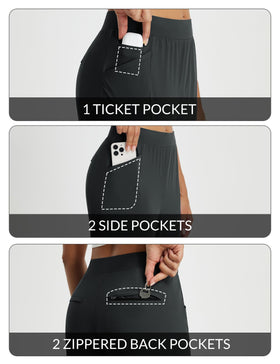 Baleaf black petite pants ideal for summer and professional settings