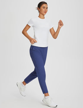 Baleaf 7-8 ankle pants with split hem create a taller, sleeker silhouette