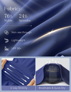 Baleaf lightweight capris with quick-dry fabric and UPF 50+ protection
