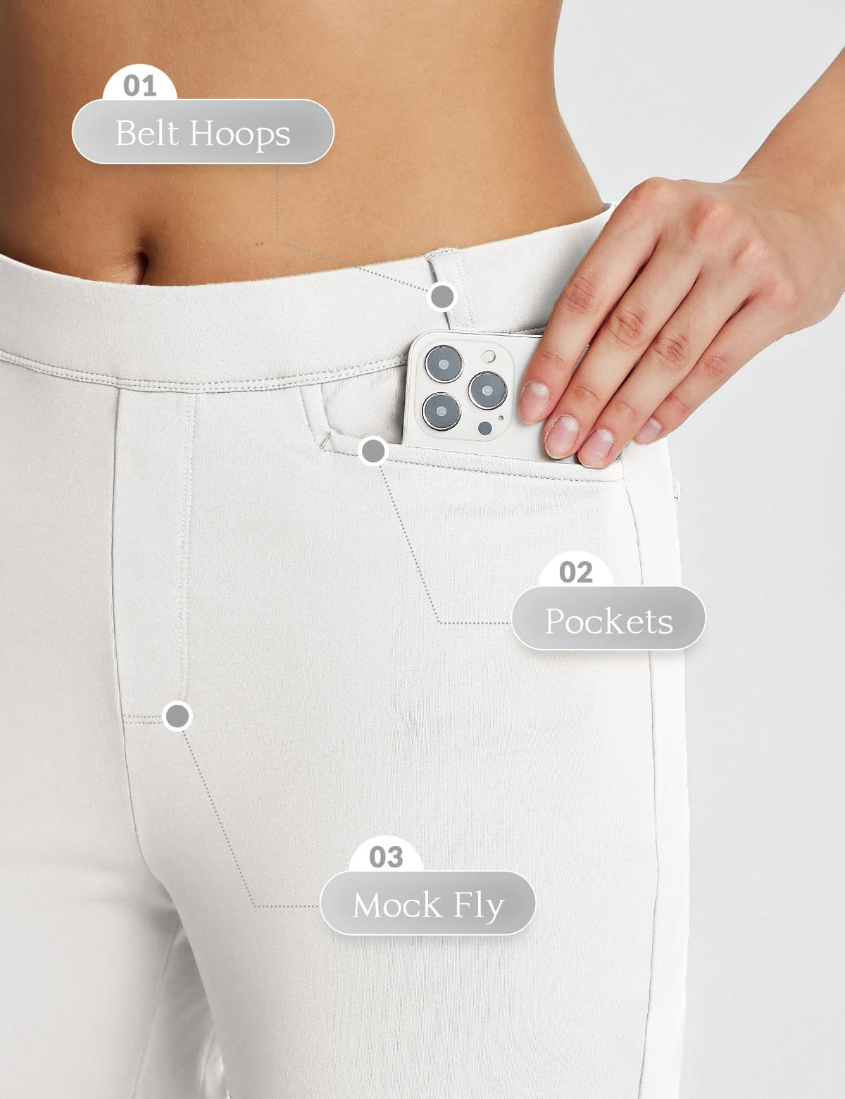 Baleaf waist with belt loops offers a customizable, secure fit