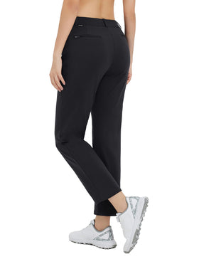 Baleaf fleece lined golf pants belt loops; option to wear a belt