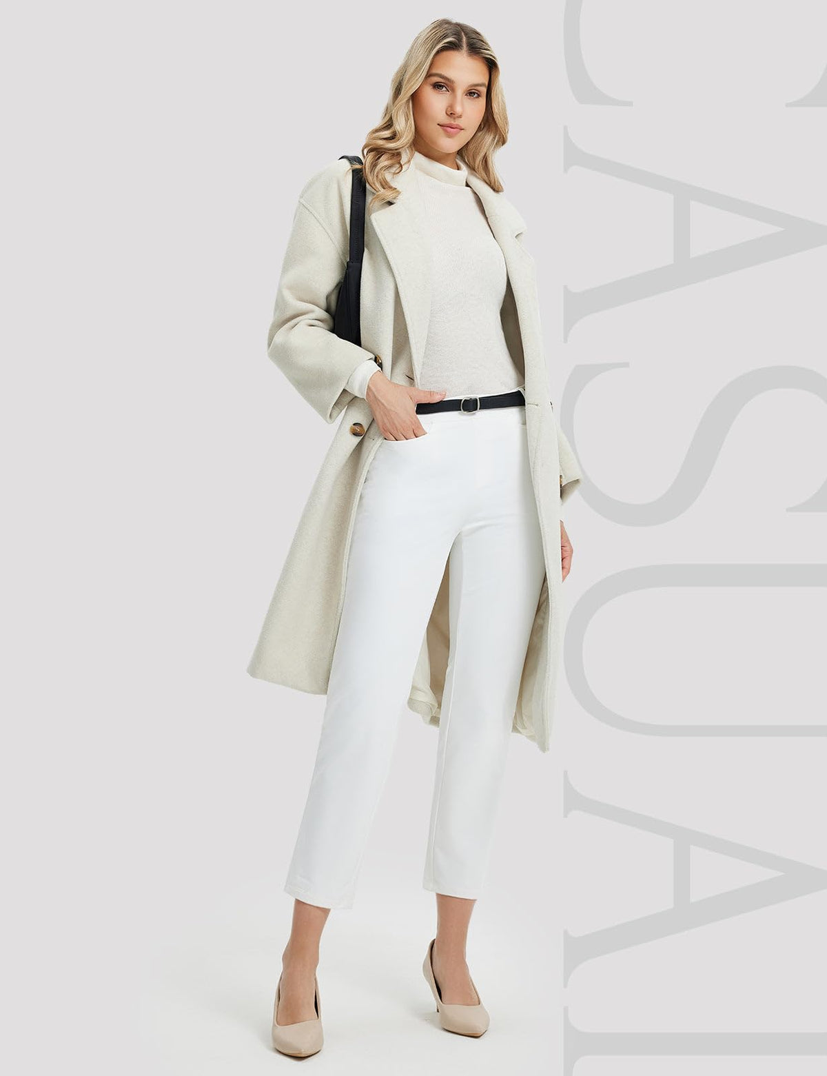 Baleaf star white pants with water-repellent fabric for light rain protection