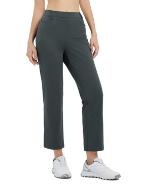 baleaf fleece-lined golf pants dark grey with water resistance and front pockets