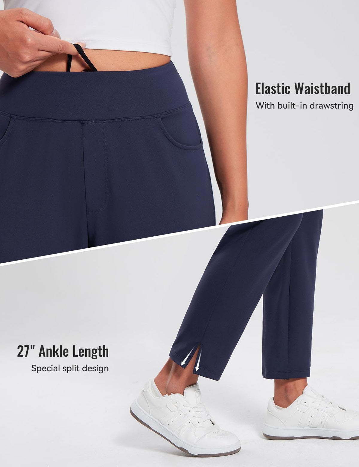Baleaf fleece-lined pants four-pocket layout for easy access to essentials.