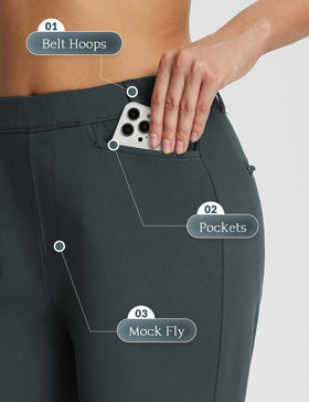 Baleaf belt loops and elastic waist for a comfortable fit