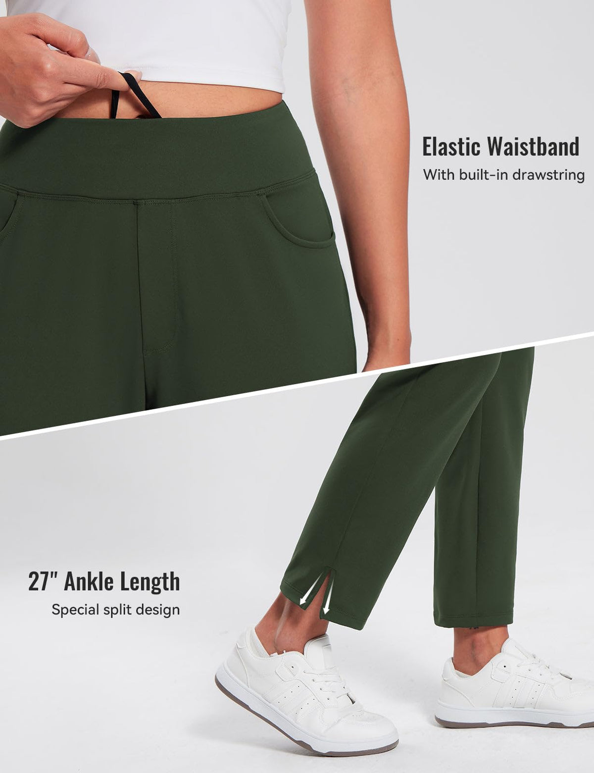 Baleaf green winter pants suited for multiple occasions and outfits.