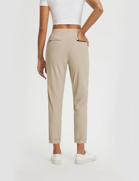 baleaf khaki dress pants ankle-length ideal for petite frames