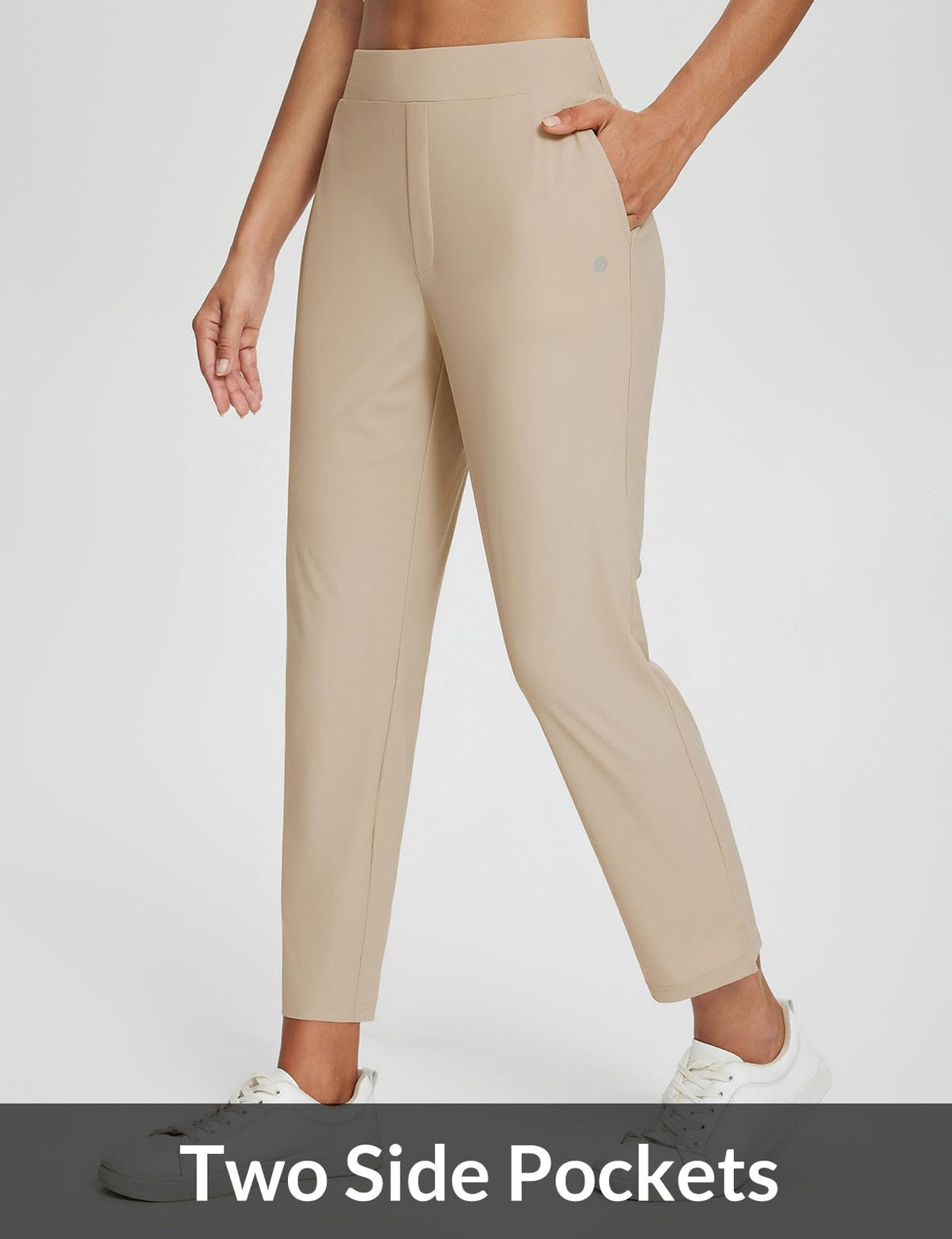 Baleaf petite fit pants ideal for travel and office wear.
