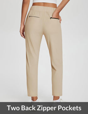 Baleaf lightweight stretch fabric keeps you comfortable during travel.