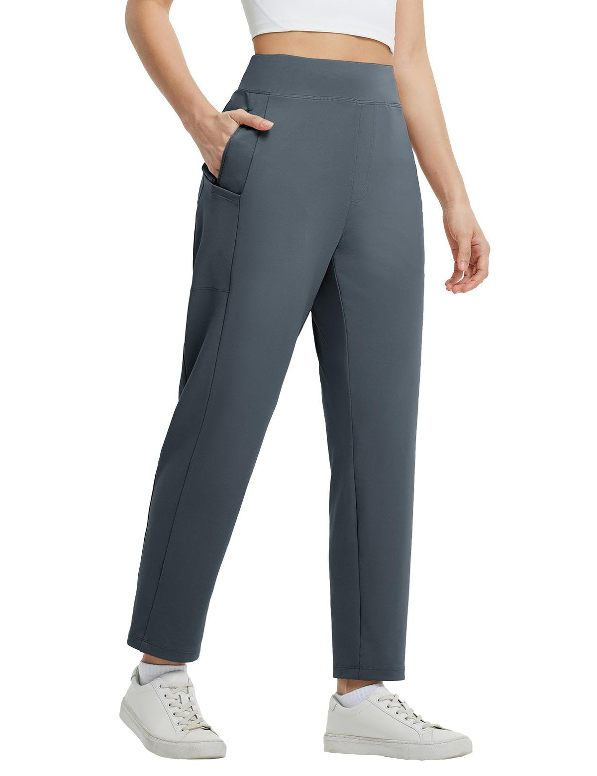 Baleaf women's travel pants with 6 pockets for secure everyday storage