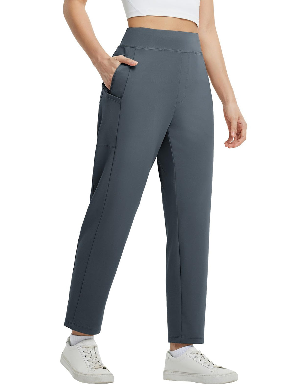 Baleaf women's travel pants with 6 pockets for secure everyday storage