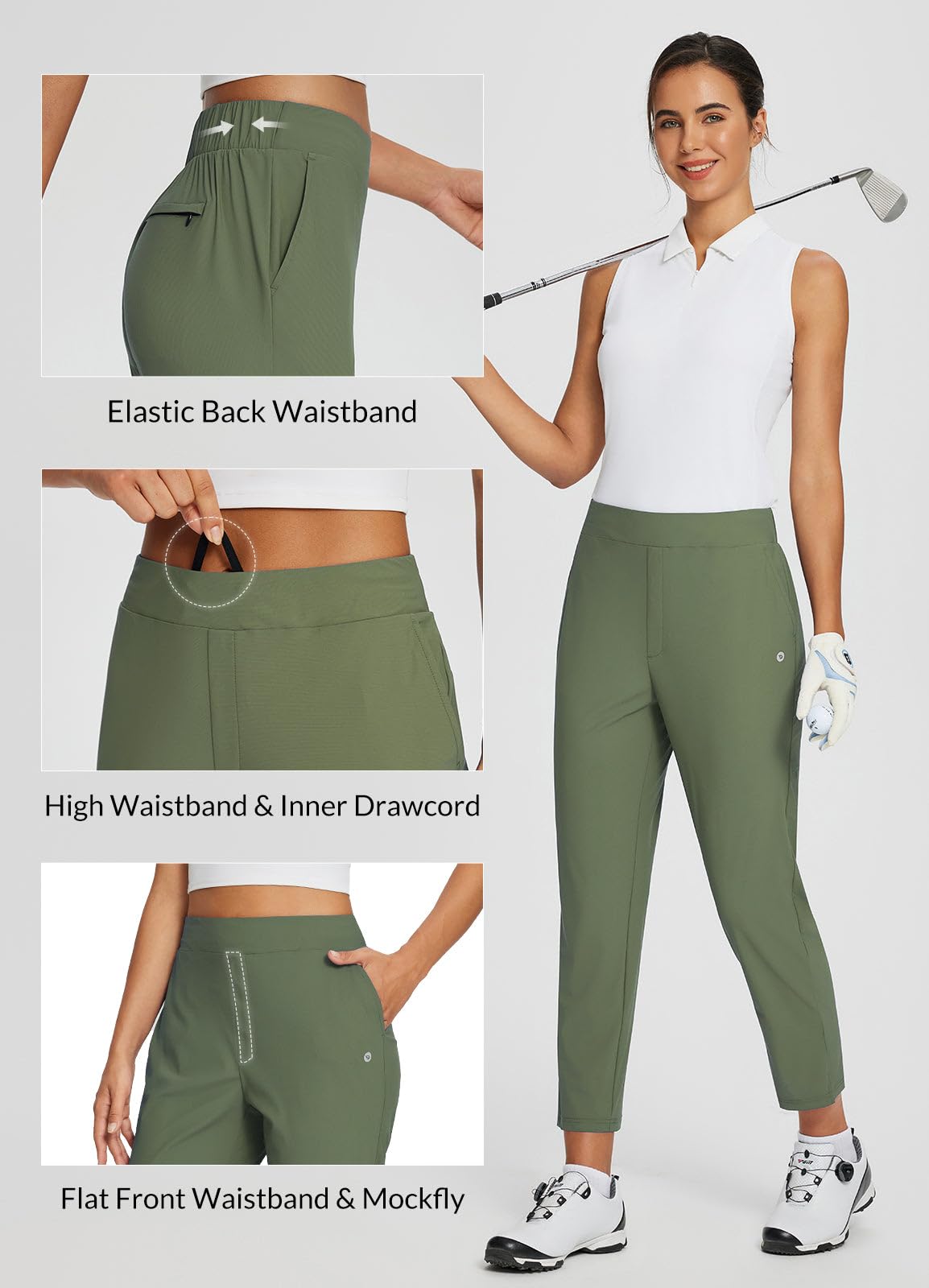 Baleaf formal-athleisure look suitable for office or travel.