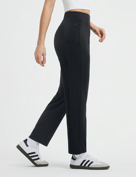 baleaf Women's Travel Pants side view showing 6 pockets for valuables.