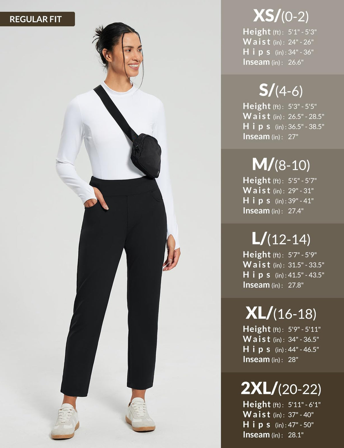 Baleaf black winter pants complement outfits while staying warm.