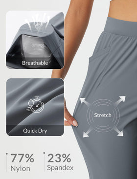 Baleaf women's work pants five pockets for quick access to essentials.