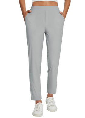 Baleaf women's work pants front view showing a lightweight, office-ready silhouette