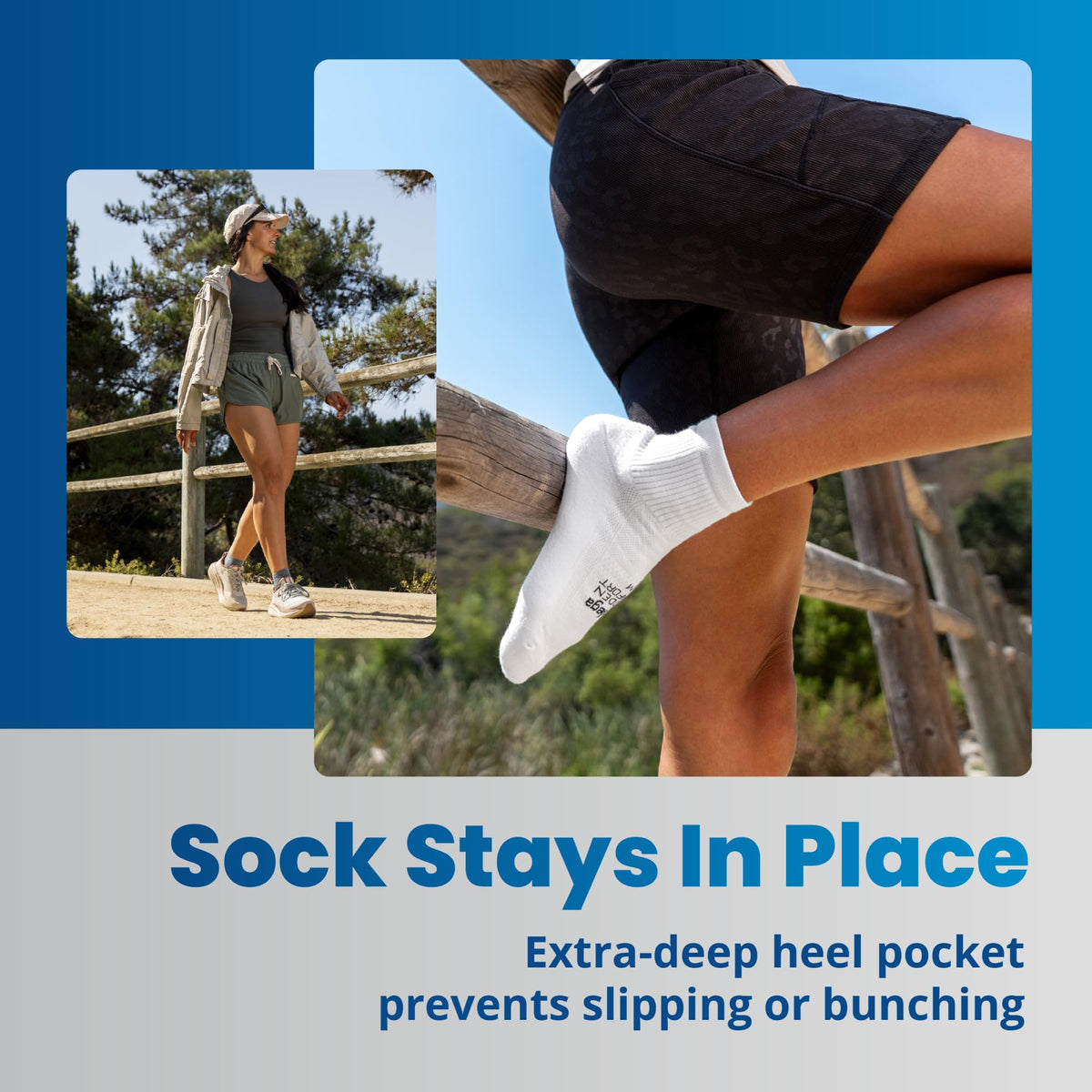 Balega Hidden Comfort Quarter Sock has ventilation panels for airflow