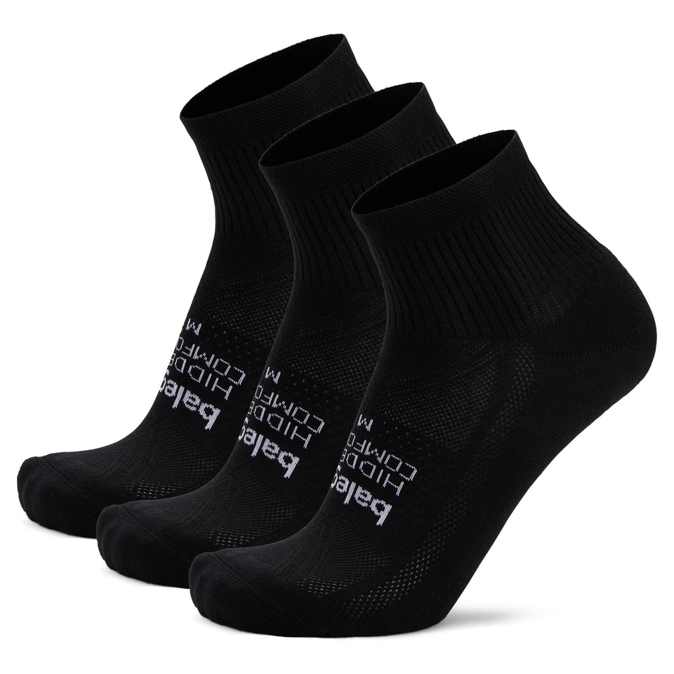 Balega Hidden Comfort quarter socks 3-pack offer plush cushioning for runners