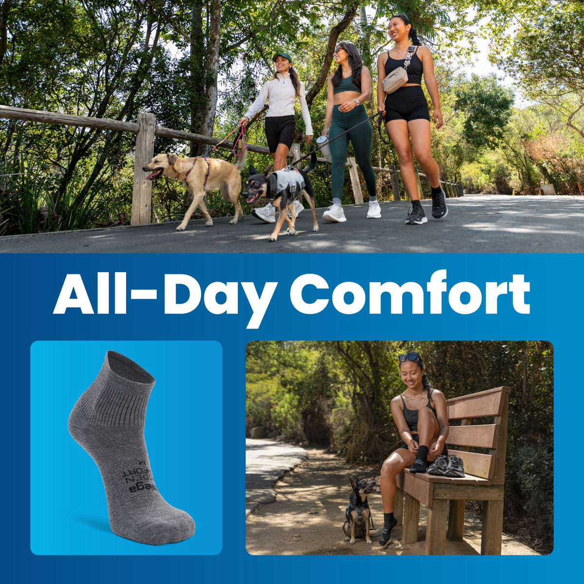 Balega Hidden Comfort quarter socks provide full-foot cushioning for workouts