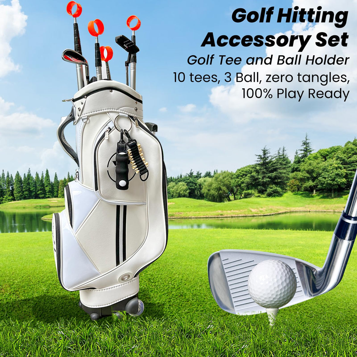 BAPOTH 9-in-1 gift box presents all golf essentials for beginners.