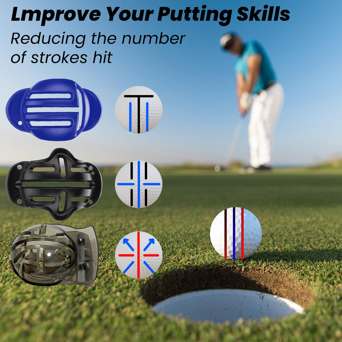 BAPOTH golf divot tool with magnetic marker repairs green dents and marks ball position.