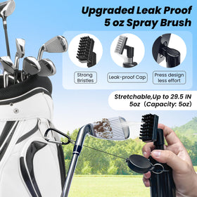 BAPOTH 9-in-1 microfiber golf towel absorbs sweat and dirt quickly without lint.