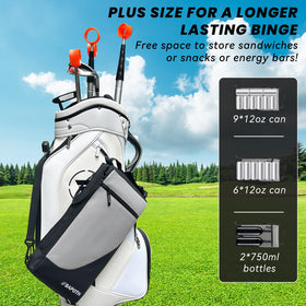 BAPOTH golf cooler bag detachable strap ready for easy carrying on walks.