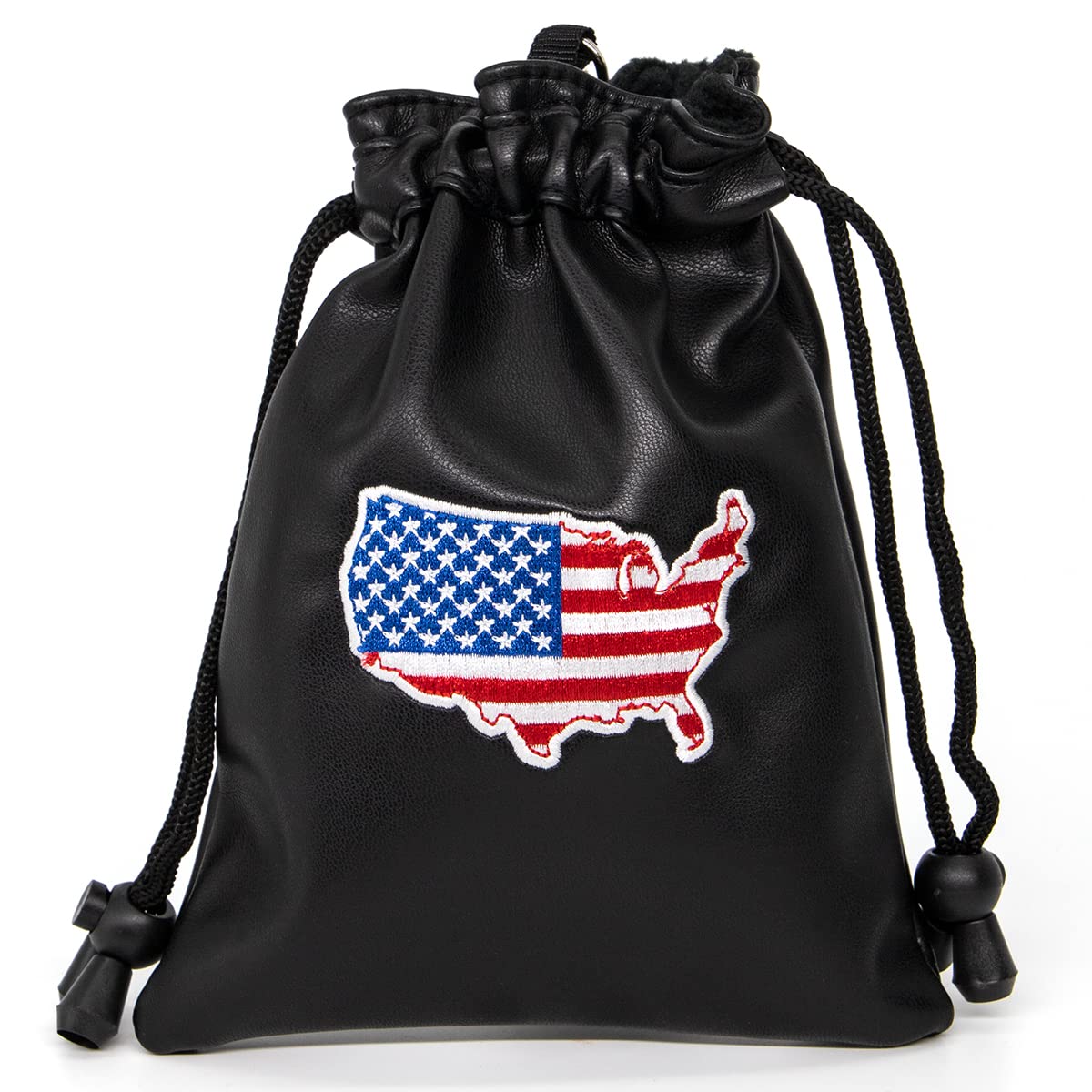 Barudan Golf American Flag Valuables Pouch front view with patriotic design and compact storage