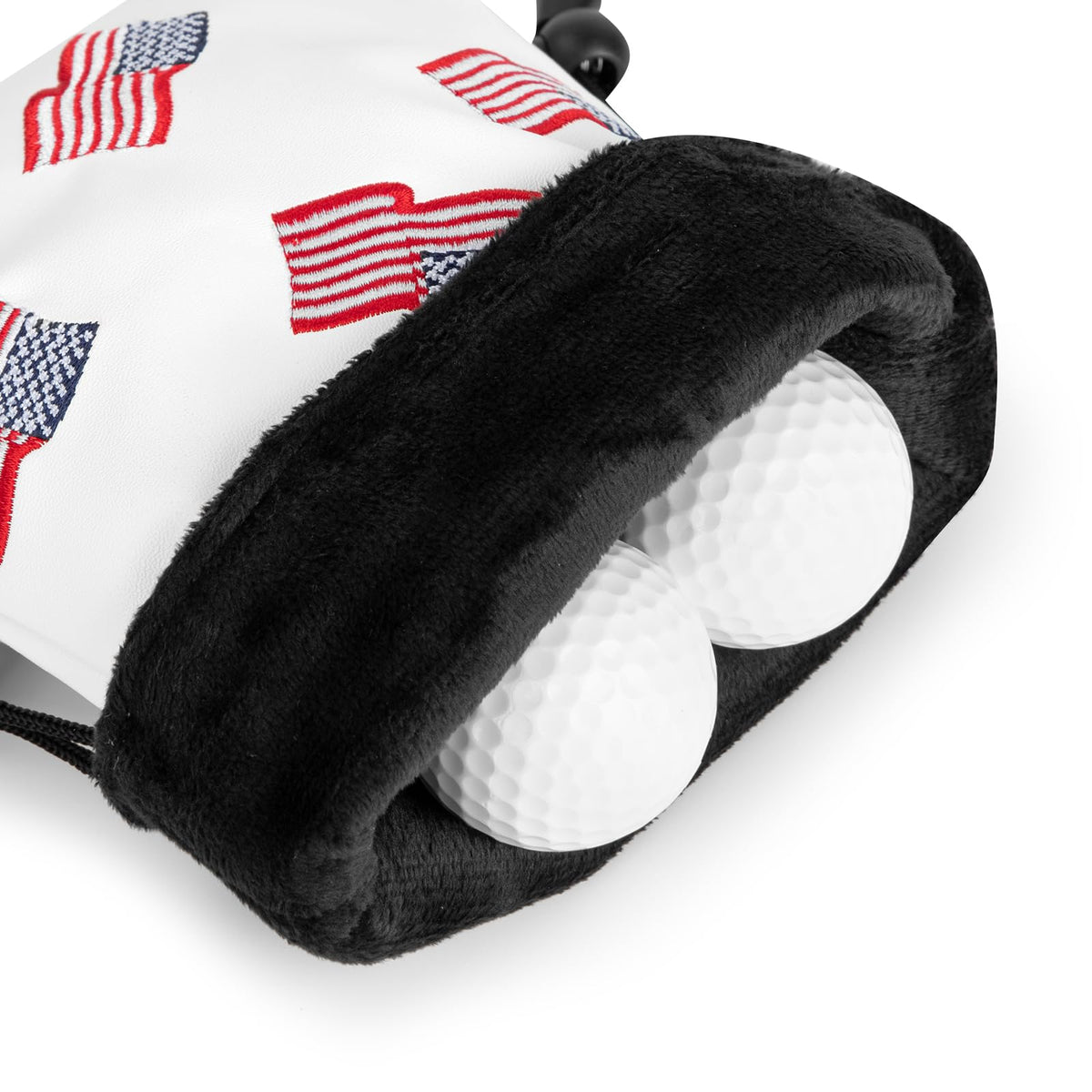 Barudan Golf pouch with clip secures to your golf bag during play.