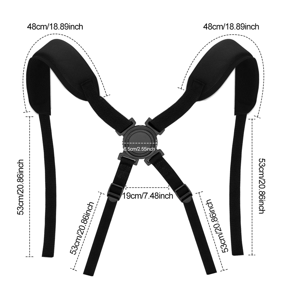 Barudan Golf Bag Strap supports 60+ pounds for secure carrying of heavier bags
