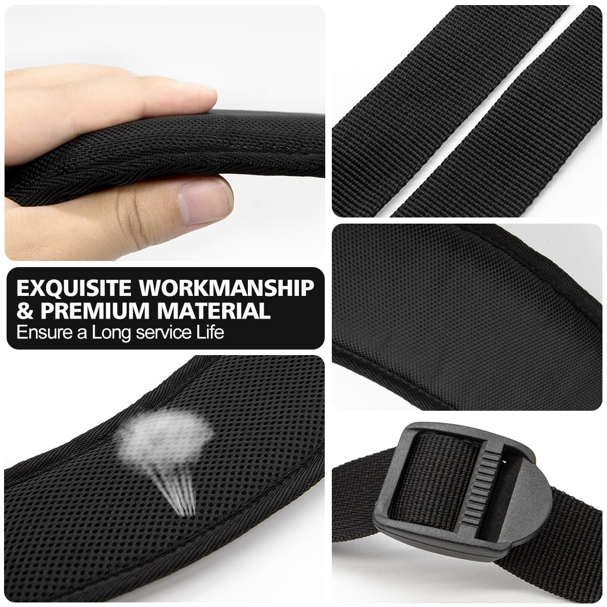 Barudan Golf Bag Strap breathable material helps keep you cool on the course