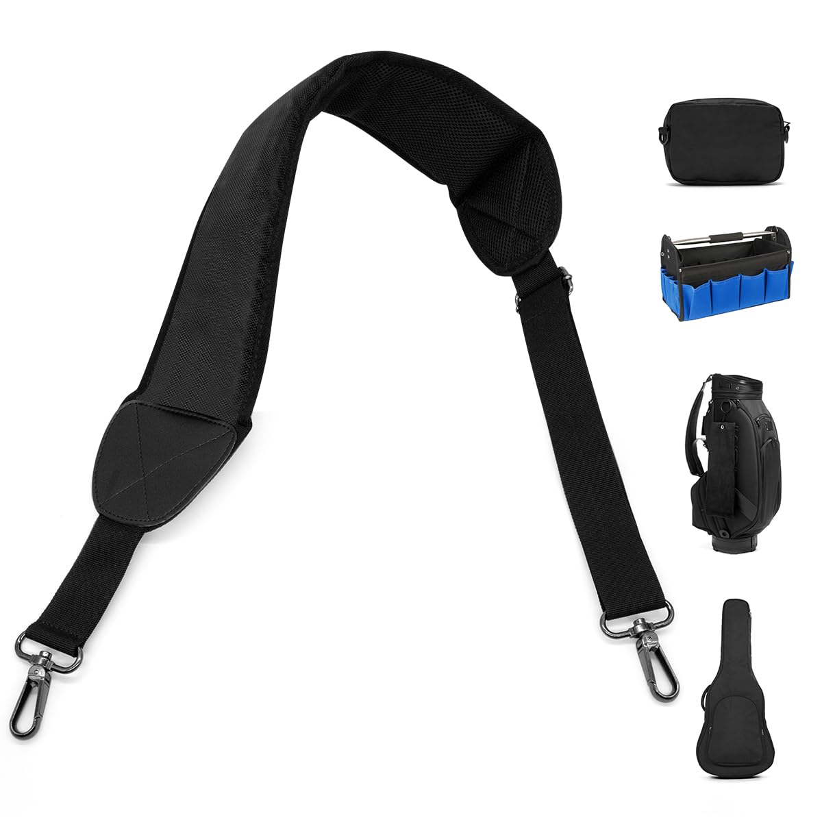Barudan Golf easy-install design with quick-click attachment on bags.