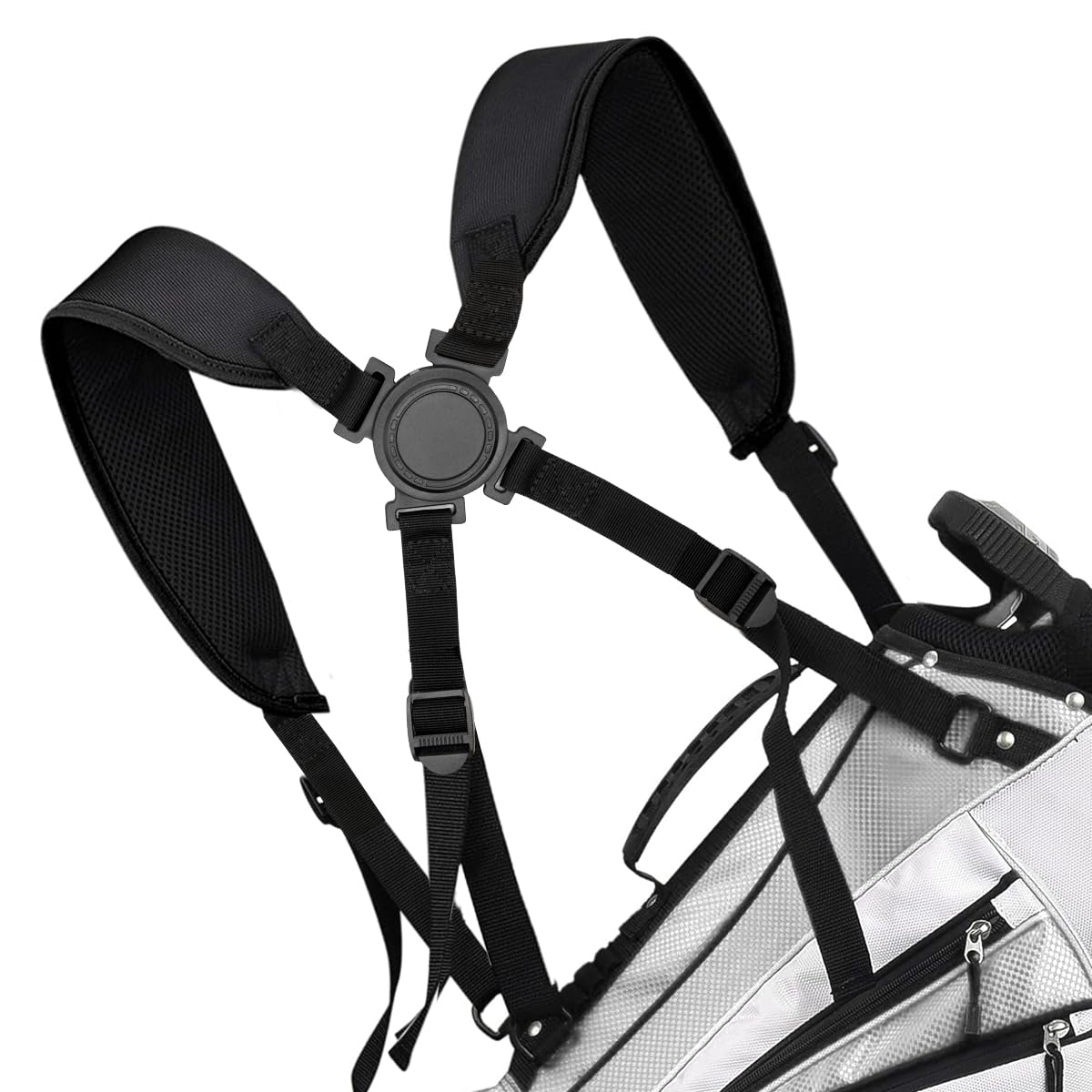 Barudan Golf Bag Strap front view showing the double-shoulder design for comfortable carry