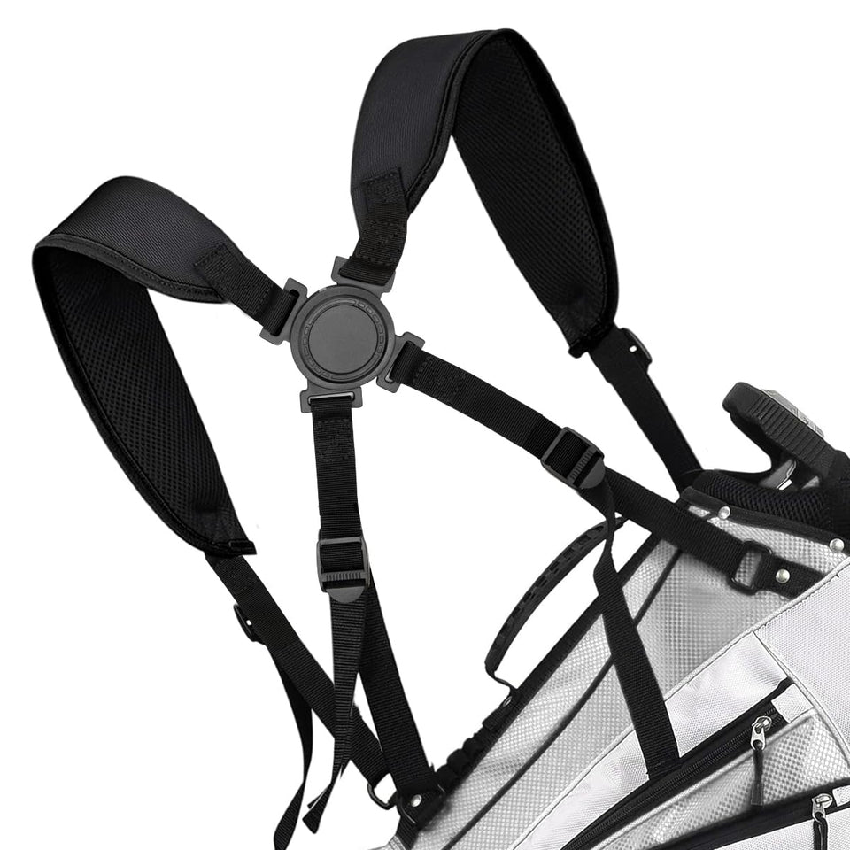 Barudan Golf Bag Strap front view showing the double-shoulder design for comfortable carry