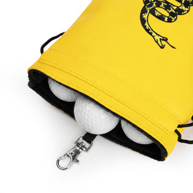 Barudan Golf Drawstring Valuables Pouch with clip for easy bag attachment